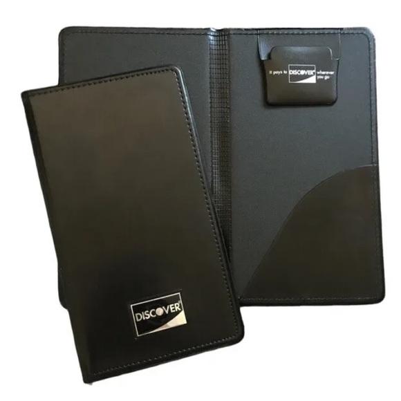 25 DISCOVER Double Panel Folding Check Presenter Restaurant Server Bill Book - Picture 6 of 8
